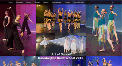 Desktop Screenshot of noordwijkseballetschool.nl